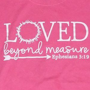 Ladies T shirt  Medium Ephesians 3:19